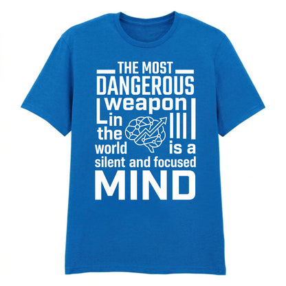 Focused Mind Inspirational Slogan Graphic Unisex T-Shirt