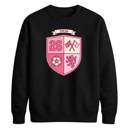 Football 2026 Lion Shield Crest Badge FIFA Unisex Sweatshirt