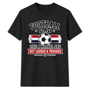 Football Dad Star Bold Louder Soccer Dad Unisex T-Shirt