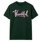 Cursive script thankful word Thanksgiving Unisex T-Shirt