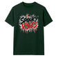 Dripping blood text spooky vibes Halloween Unisex t-shirt