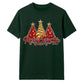 Glittering red gold tree print Christmas Unisex T-Shirt