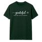 Grateful for little things text Thanksgiving Unisex T-Shirt