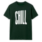 Minimalist Elongated Chill Typo Print Unisex T-Shirt