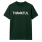 Minimalist THANKFUL block text Thanksgiving Unisex T-Shirt