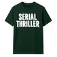 Retro 3D Block Text Serial Thriller Graphic Unisex T-Shirt