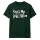 Skeleton hand spell quote graphic Halloween Unisex t-shirt