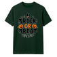 Spooky spider web text graphic Halloween Unisex t-shirt