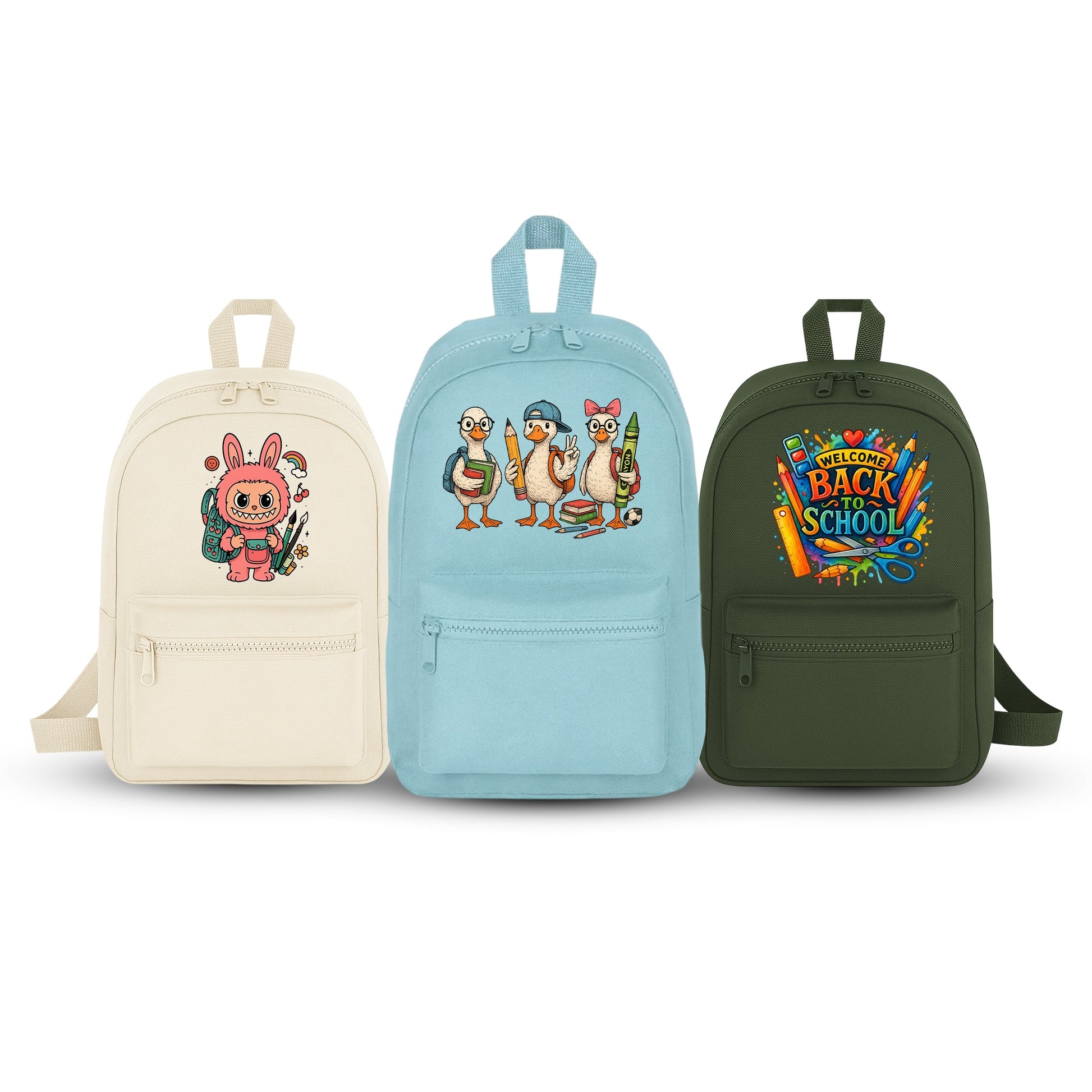 Labubu Kids Backpack, Funny & Stylish Printed Back To School Bag Boys & Girls, Cartoon Lovers Gift Backpack M8481