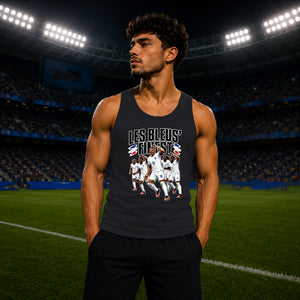 France Football Les Bleus Finest Graphic Men Tank Top