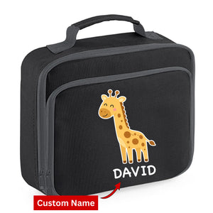 Cute Bear Design Kids Lunch Bag with Custom Name Personalised Lunch Bag Cooler Box