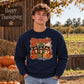 Friendsgiving raccoons print Thanksgiving Unisex Sweatshirt