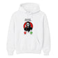 Frightening ghost phone call graphic print Halloween hoodie