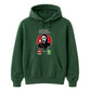 Frightening ghost phone call graphic print Halloween hoodie