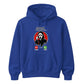 Frightening ghost phone call graphic print Halloween hoodie