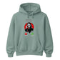 Frightening ghost phone call graphic print Halloween hoodie