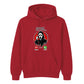 Frightening ghost phone call graphic print Halloween hoodie