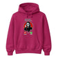 Frightening ghost phone call graphic print Halloween hoodie