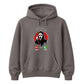 Frightening ghost phone call graphic print Halloween hoodie