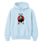 Frightening ghost phone call graphic print Halloween hoodie