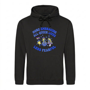 Frog Disco Queer Lives Slogan Pride Month Unisex Hoodie