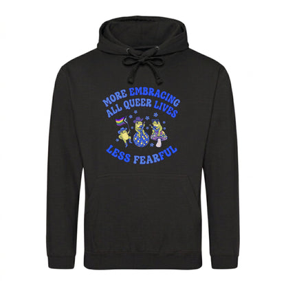 Frog Disco Queer Lives Slogan Pride Month Unisex Hoodie
