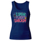 Fun Bright Typography I Speak Fluent Sarcasm Ladies Tank Top