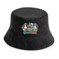 Fun Cartoon Ducks Surfing Good Vibes Summer Bucket Hat