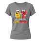 Fun Cartoon Six Seven Character Novelty Ladies T-Shirt