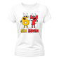 Fun Cartoon Six Seven Character Novelty Ladies T-Shirt