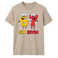 Fun Cartoon Six Seven Character Novelty Unisex T-Shirt