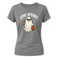 Fun cool sunglasses ghost graphic Halloween ladies t-shirt