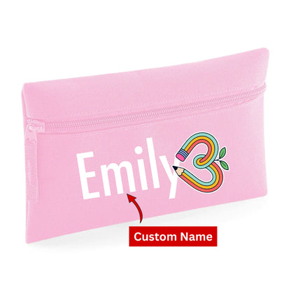 Cute Quadra Elephant Kids Pencil Case with Custom Name