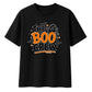 Fun ghost crew text graphic Halloween Oversized t-shirt