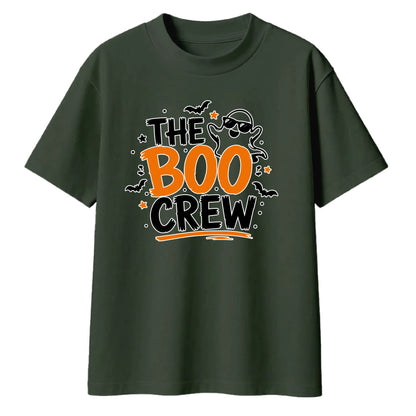 Fun ghost crew text graphic Halloween Oversized t-shirt