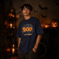 Fun ghost crew text graphic Halloween Oversized t-shirt