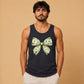 Fun Novelty Twenty Pound Banknote Bow Graphic Men Tank Top