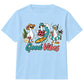 Fun Surfing Duck Good Vibes Graphic Summer Kids T-Shirt