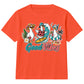 Fun Surfing Duck Good Vibes Graphic Summer Kids T-Shirt