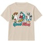 Fun Surfing Duck Good Vibes Graphic Summer Kids T-Shirt