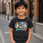 Fun Surfing Duck Good Vibes Graphic Summer Kids T-Shirt