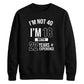 Epic Birthday Joke Personliased Happy Birthday Sweatshirt