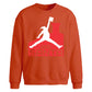 Funny Air Santa Dunk Parody Christmas Oversized Sweatshirt
