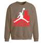Funny Air Santa Dunk Parody Christmas Oversized Sweatshirt