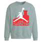 Funny Air Santa Dunk Parody Christmas Oversized Sweatshirt