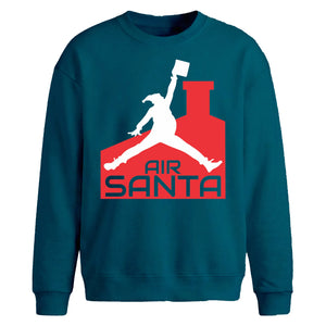 Funny Air Santa Dunk Parody Christmas Oversized Sweatshirt