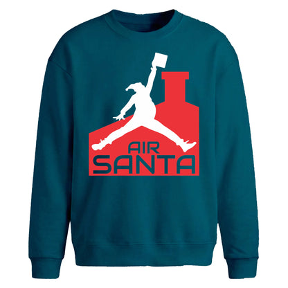 Funny Air Santa Dunk Parody Christmas Oversized Sweatshirt