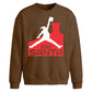 Funny Air Santa Dunk Parody Christmas Oversized Sweatshirt