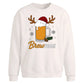Funny Brewmas Beer Graphic Christmas Oversized Sweatshirt