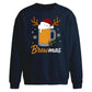 Funny Brewmas Beer Graphic Christmas Oversized Sweatshirt